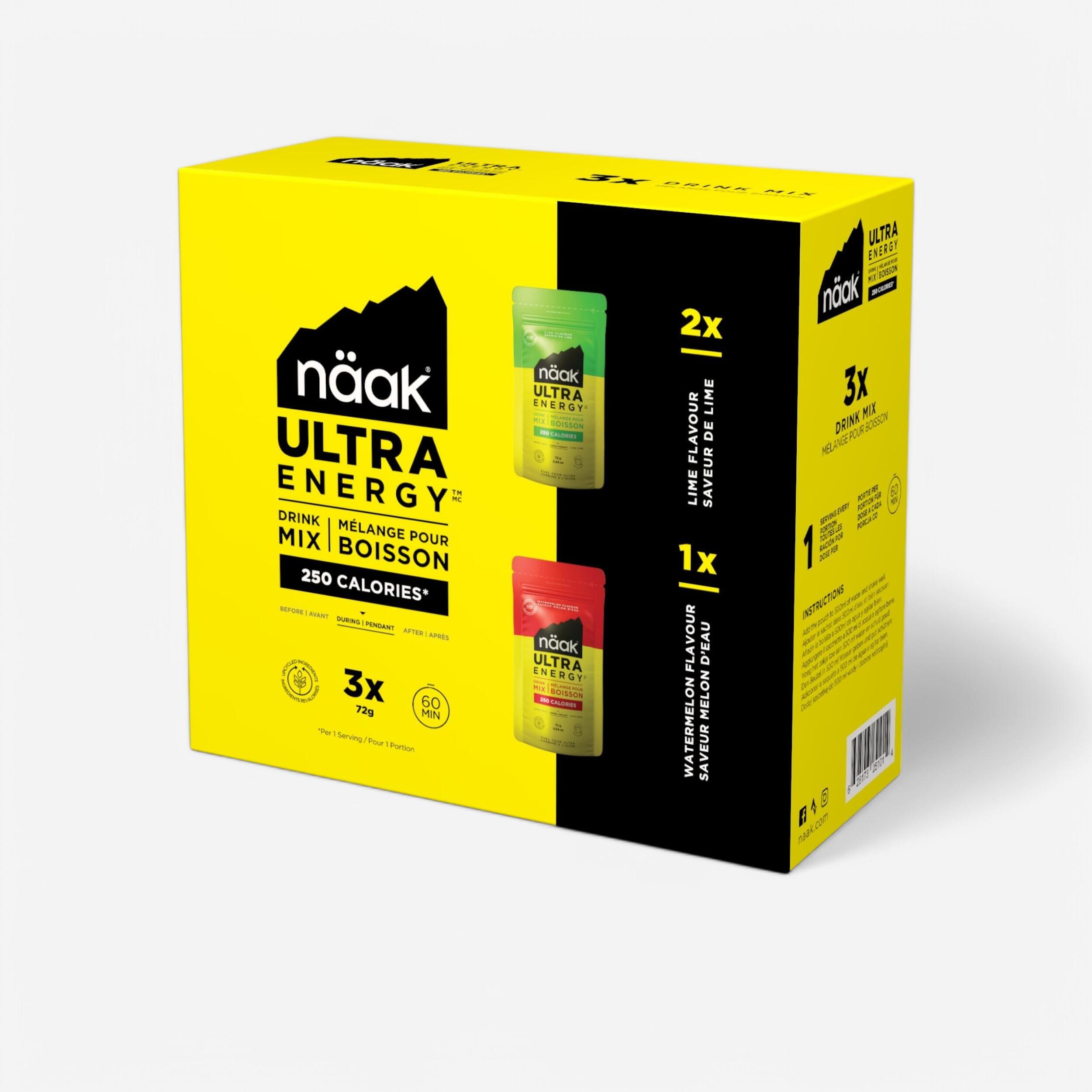 Mix Energy Drink Wassermelone/Limette Ultra Energy™ 3 × 72 g