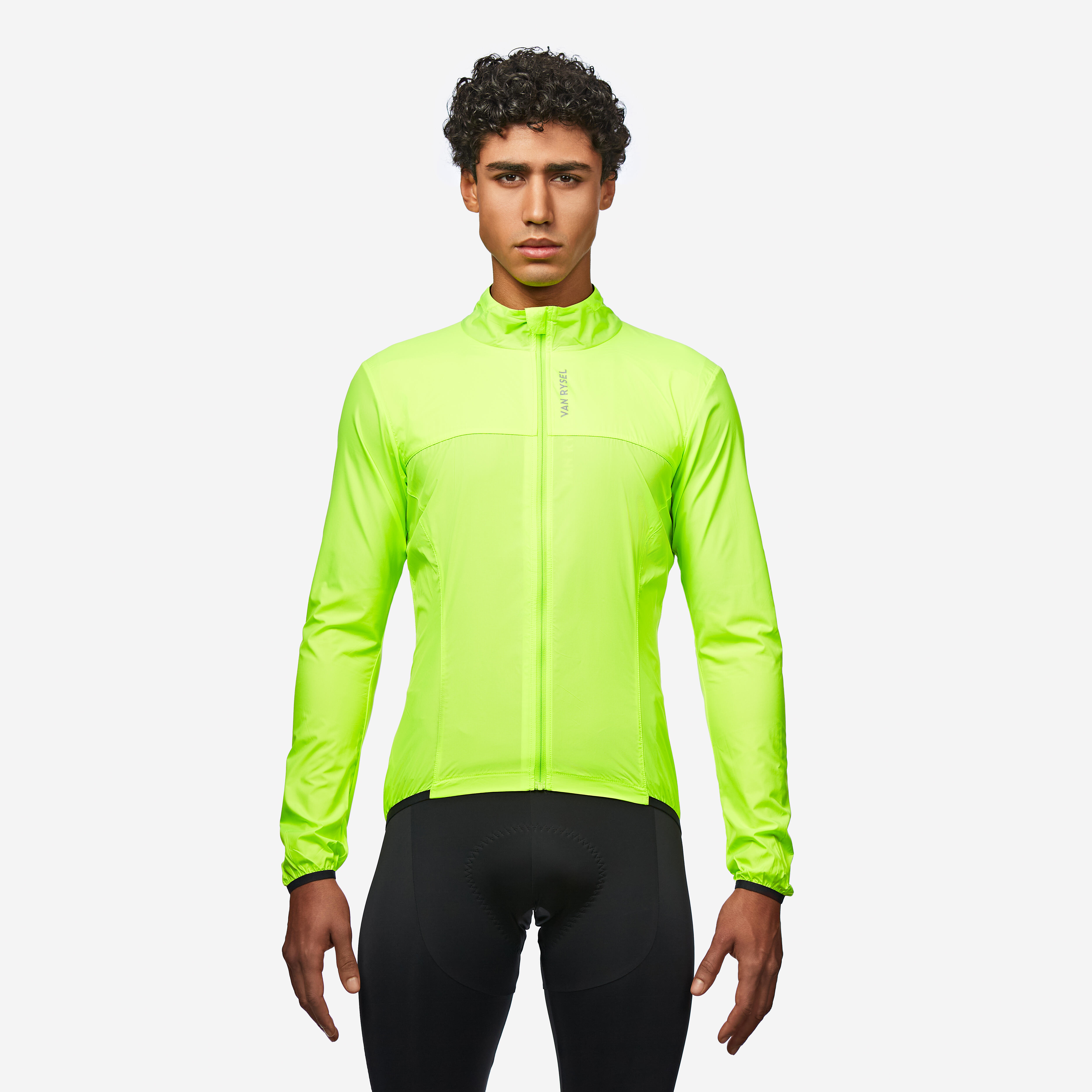 Rennrad Windjacke langarm Racer Ultralight Herren gelb
