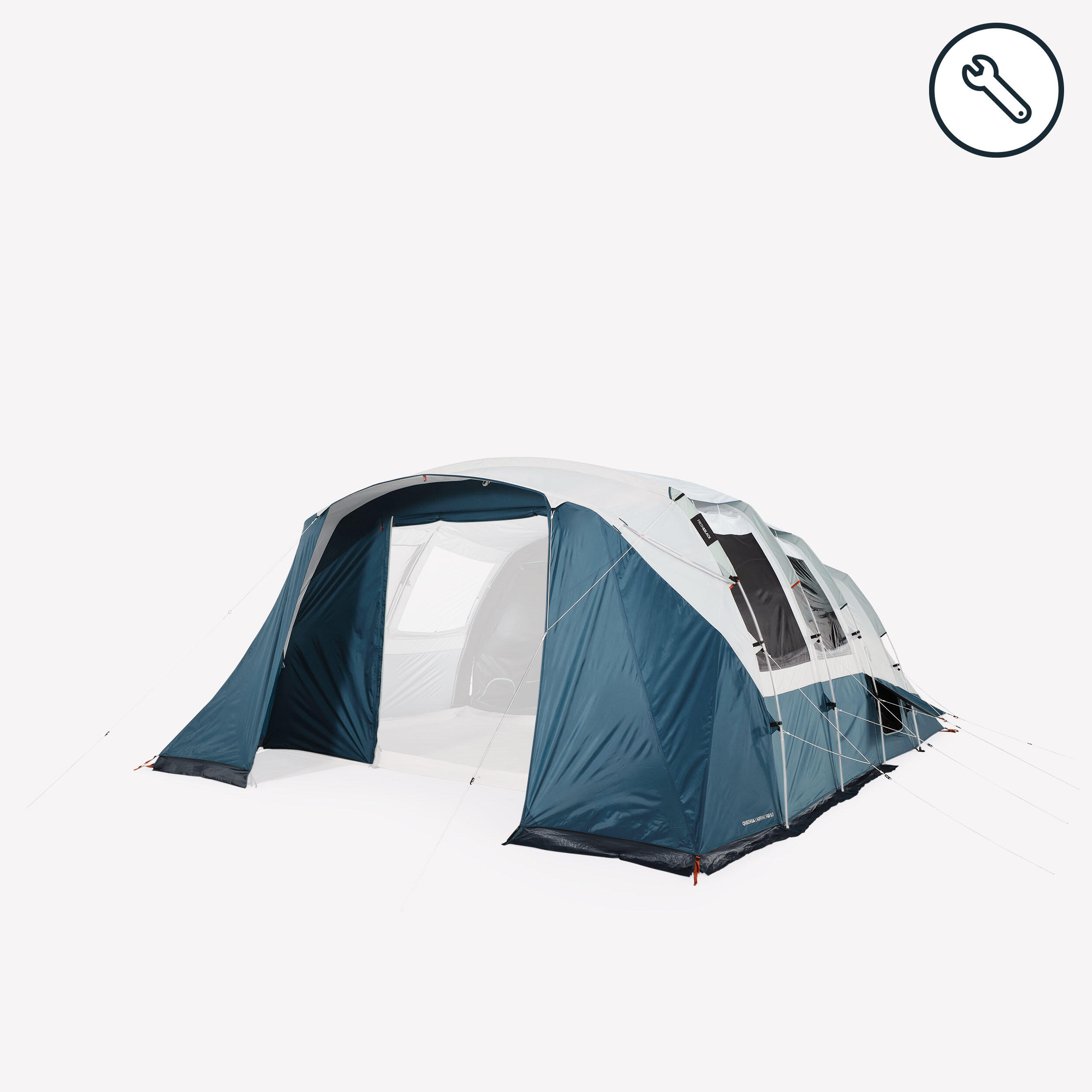 Außenzelt für Zelt mit Stangenaufbau Fresh & Black Arpenaz 6.3 für 6 Personen.