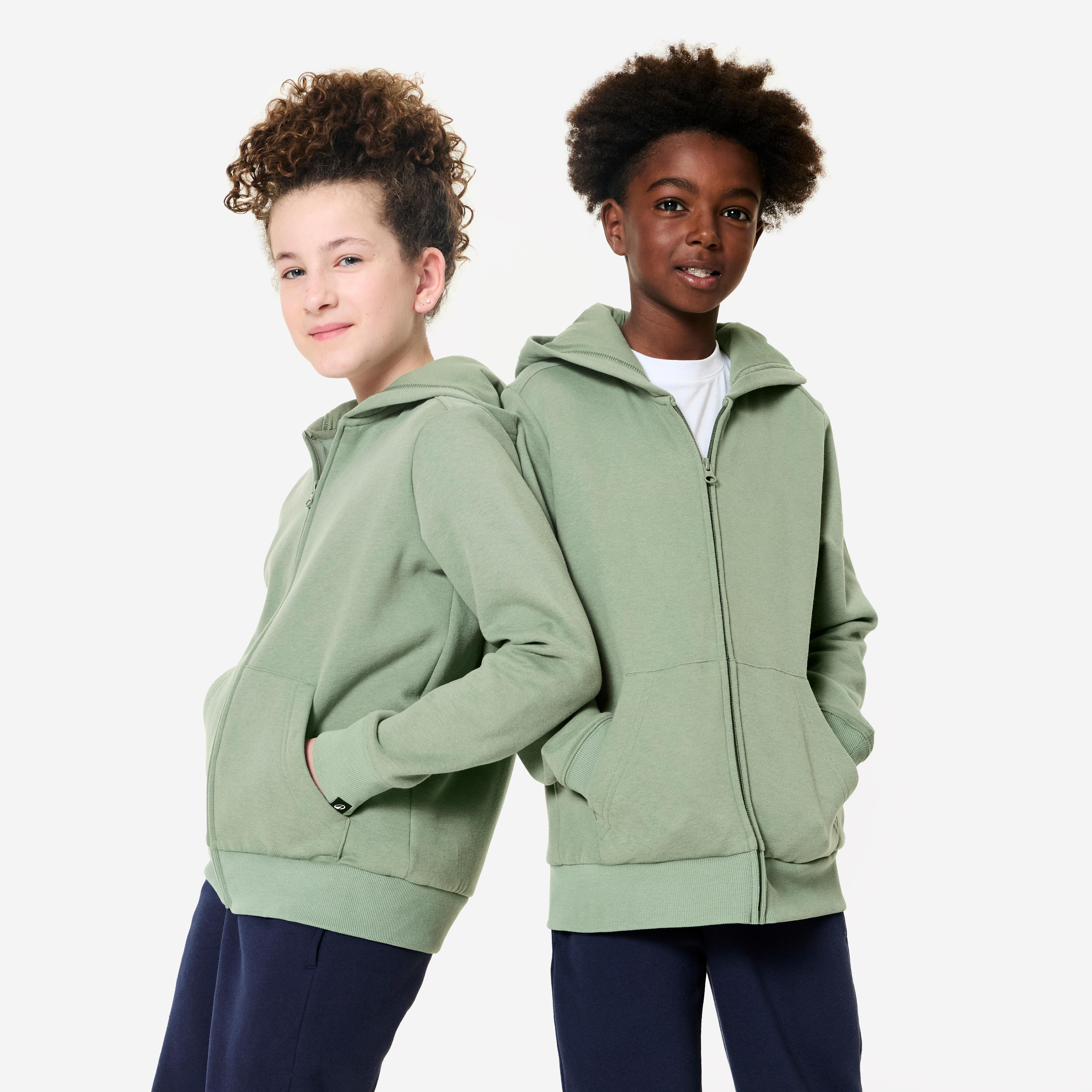 Kapuzenjacke Kinder - khaki