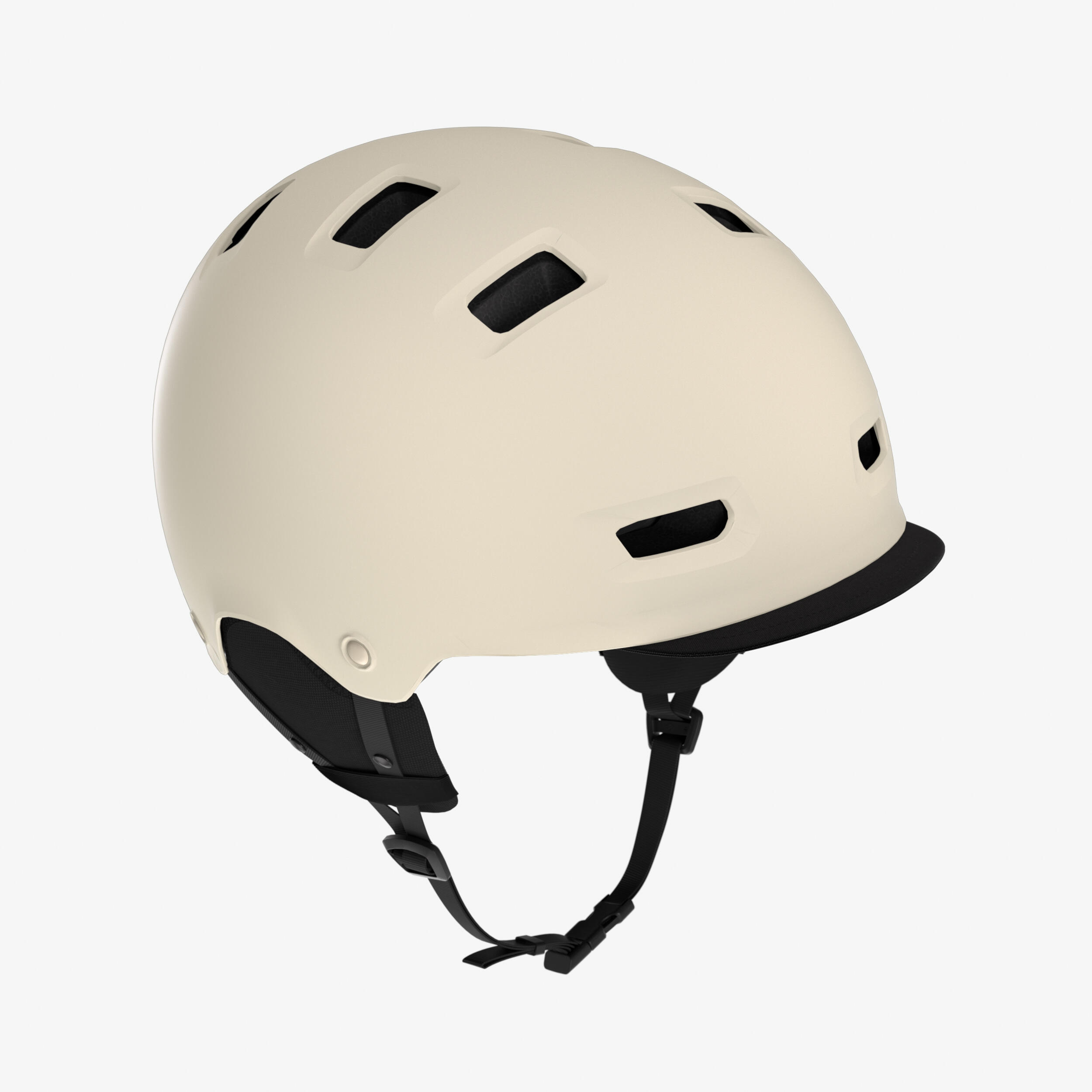 Fahrradhelm City Bowl 500 beige