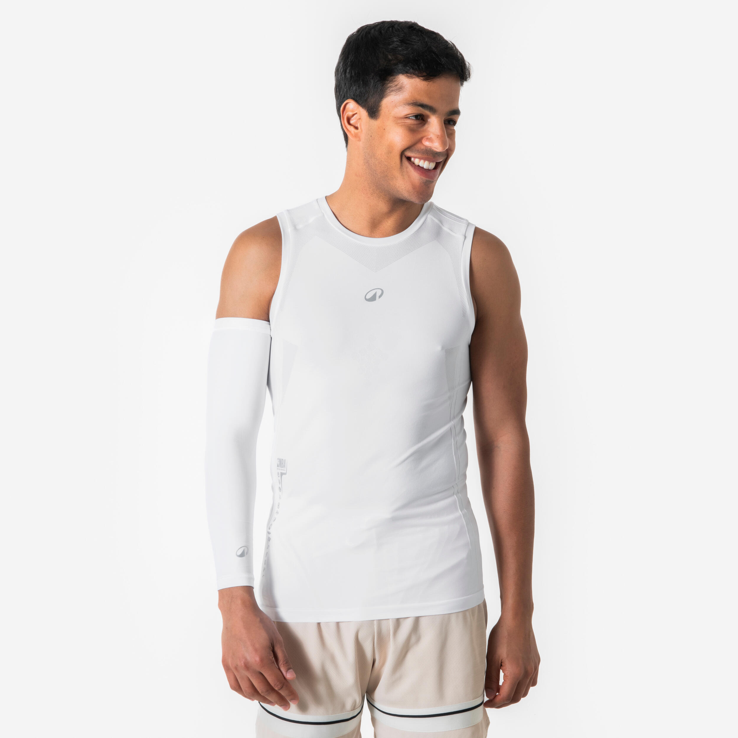 Basketball Trikot ärmellos - Tank 500 NBA weiß