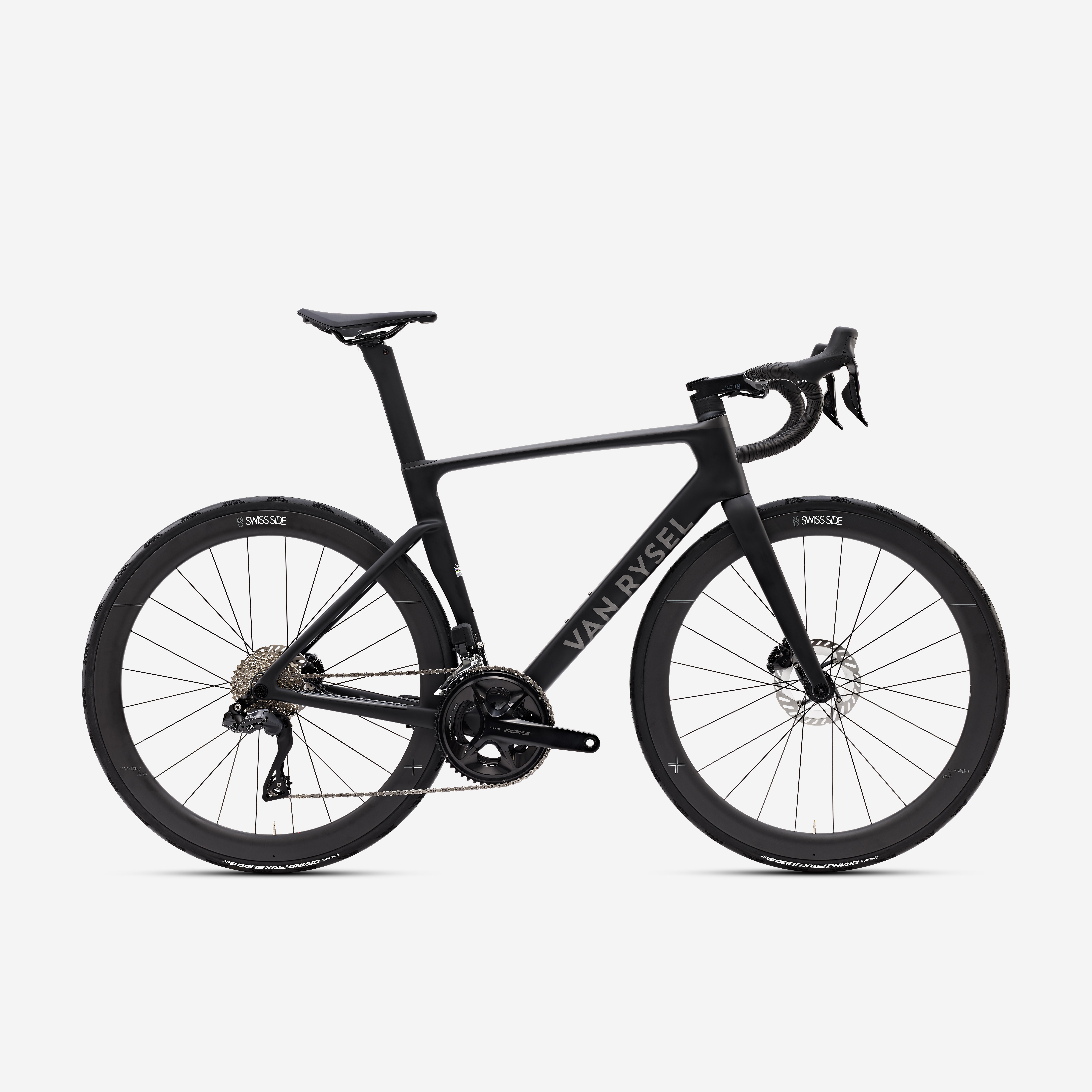 Rennrad Race RCR-R CF Shimano 105 Di2 Powermeter Schwarz