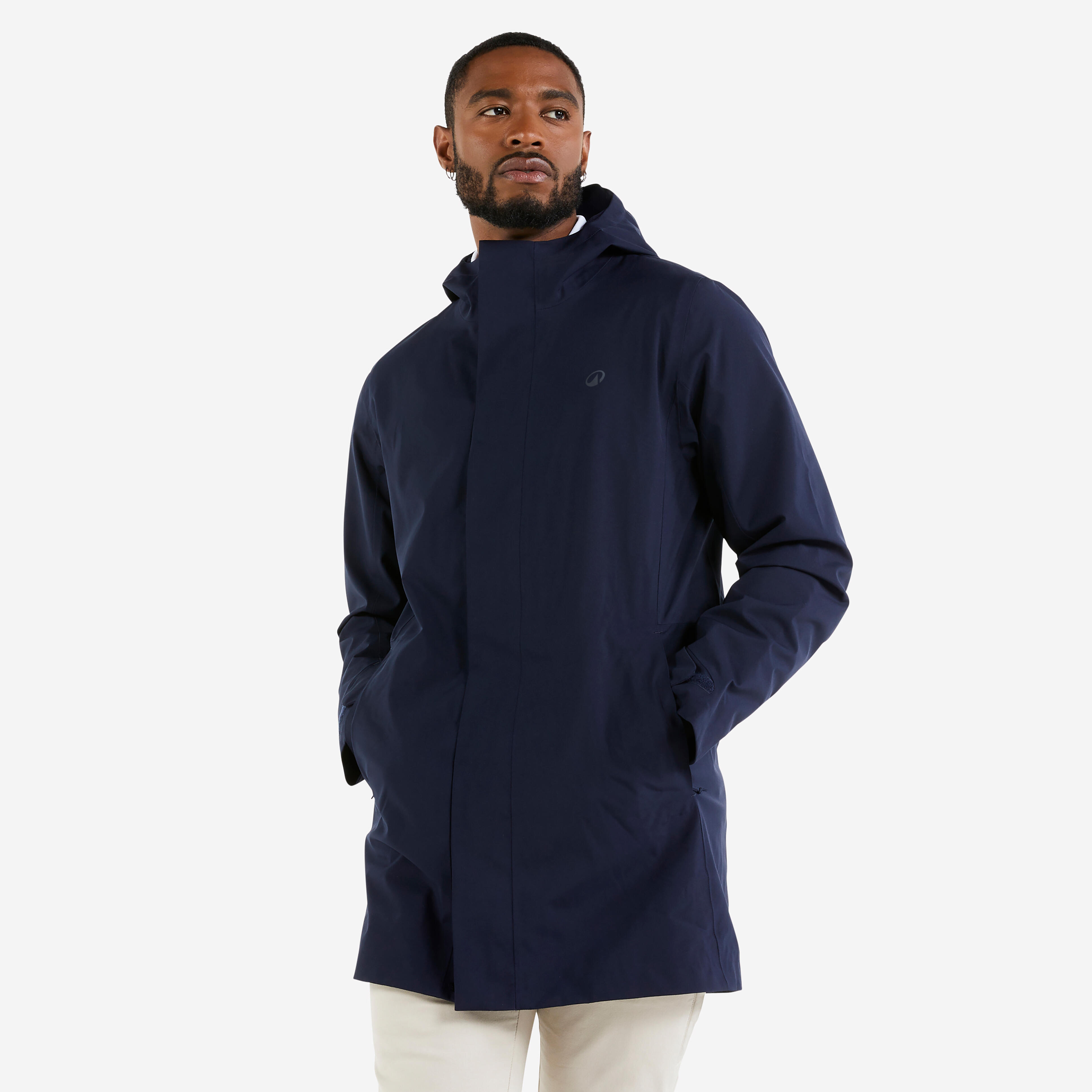 Regenjacke Segeln Herren wasserdicht winddicht 500 marineblau