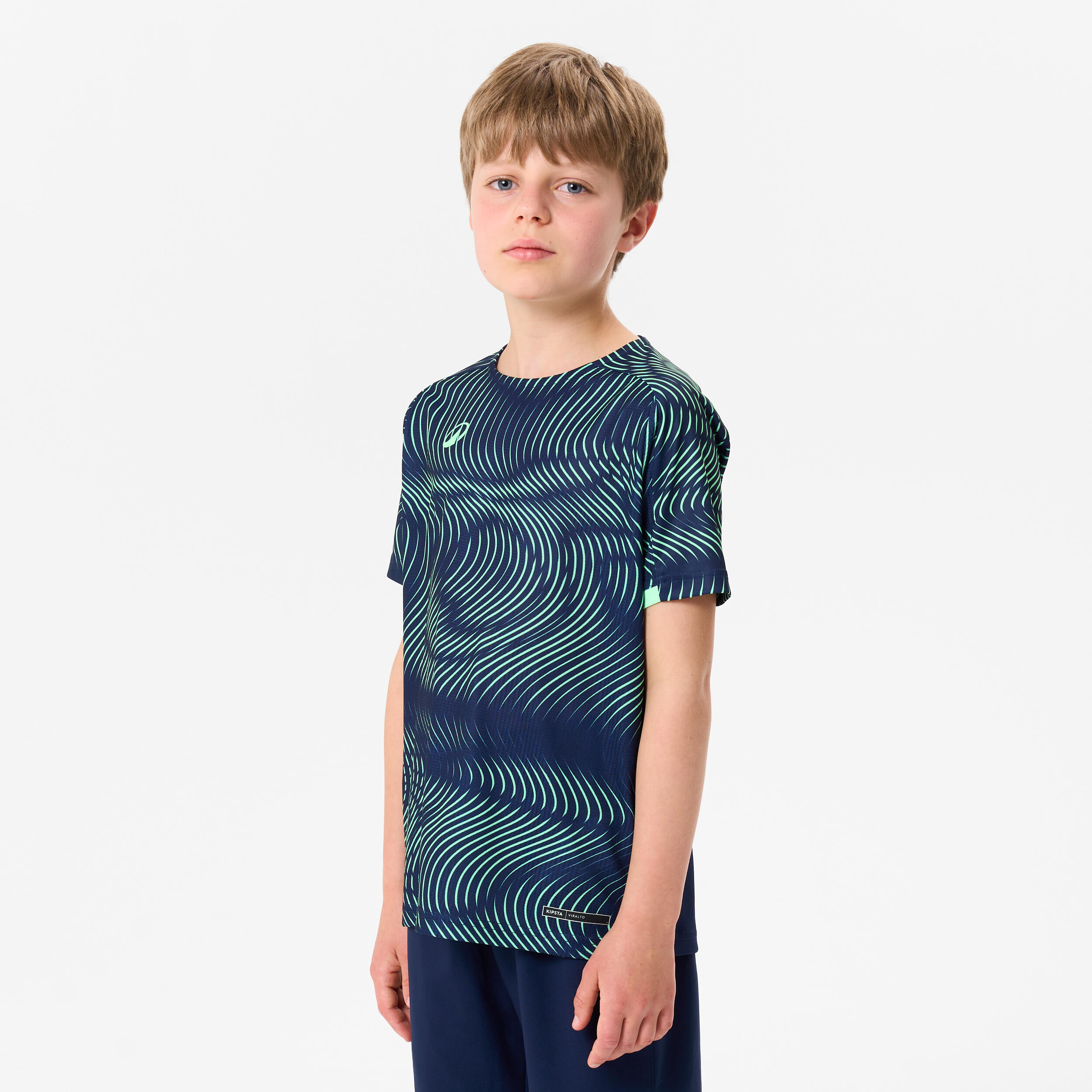 Kinder Fußball Trikot - Club Wavy schwarz/grün