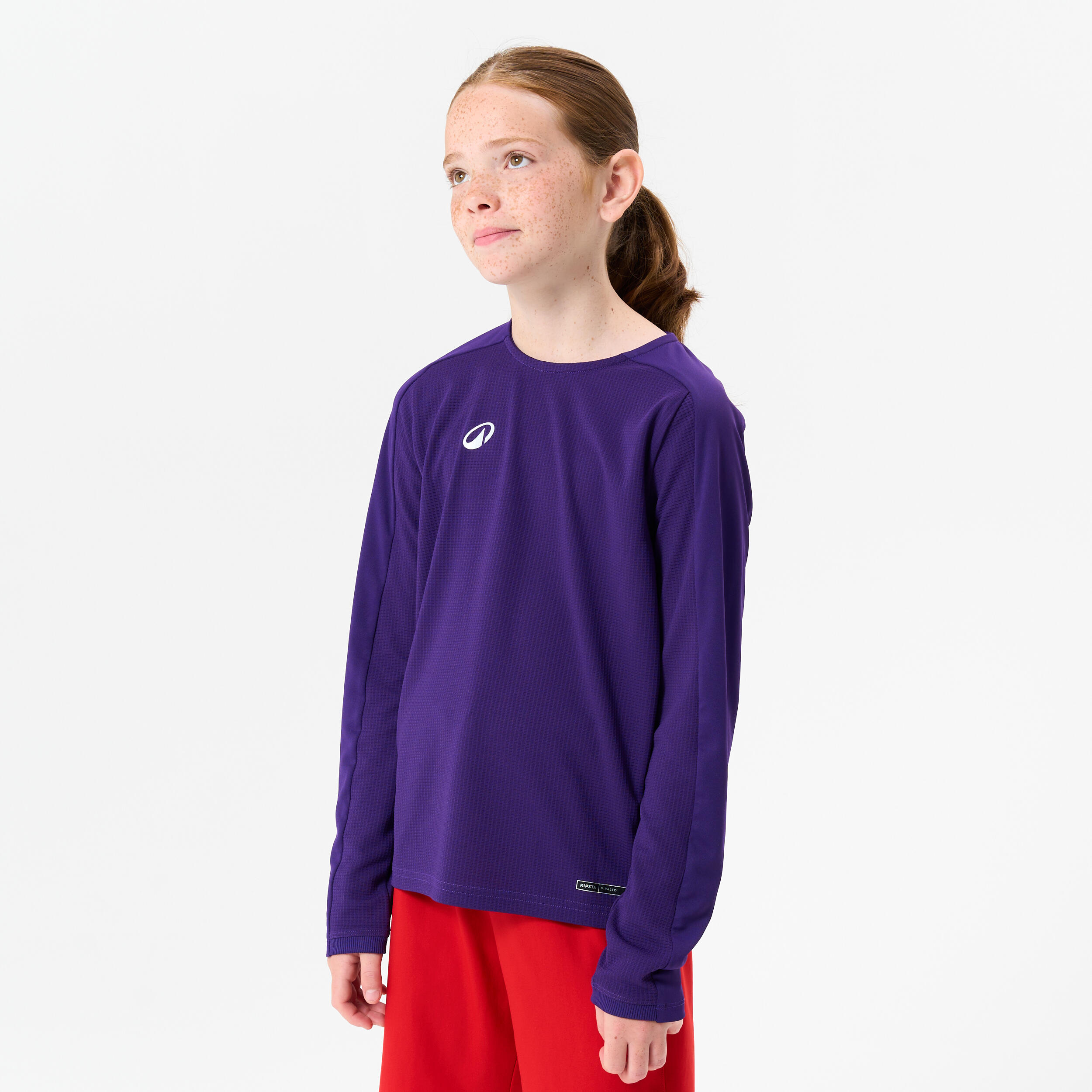 Kinder Fußball Trikot langarm - VIRALTO Club violett