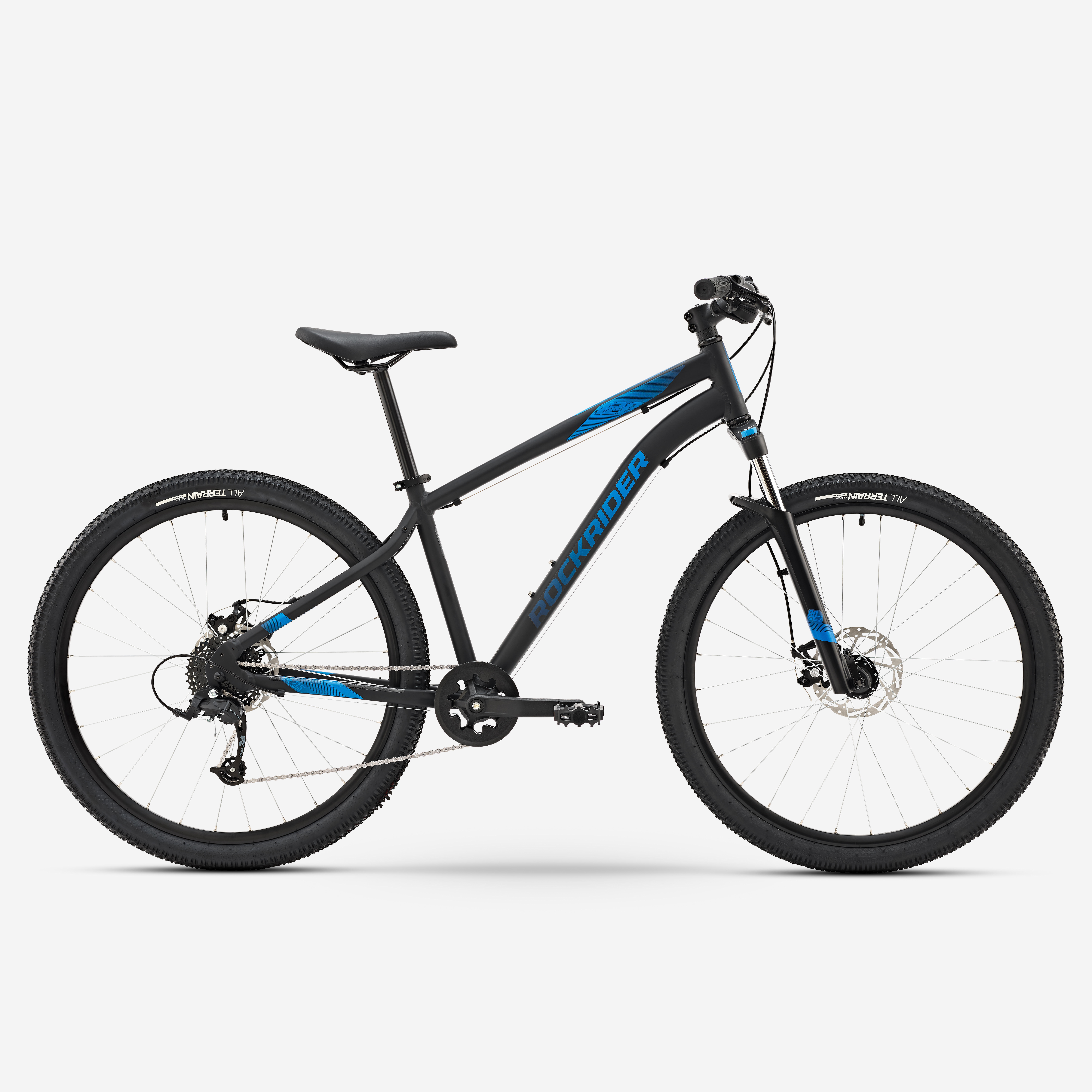 Mountainbike 27,5 Zoll Rockrider ST120 Schwarz/Blau