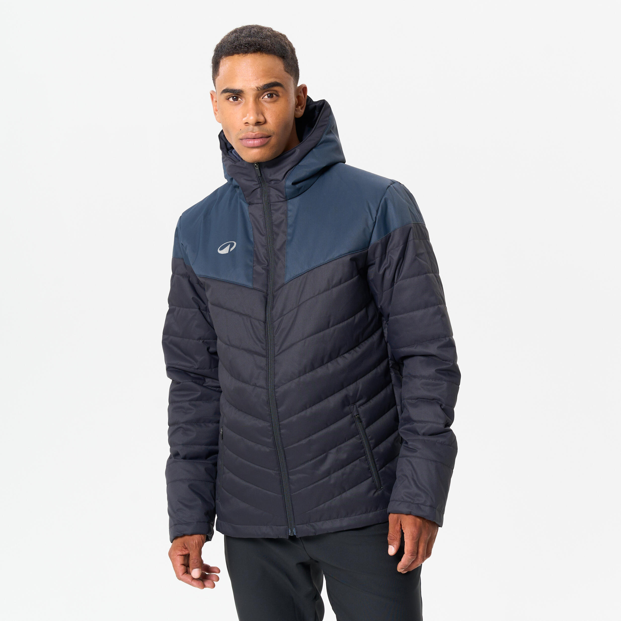 Damen/Herren Fußball Jacke kurz schwarz