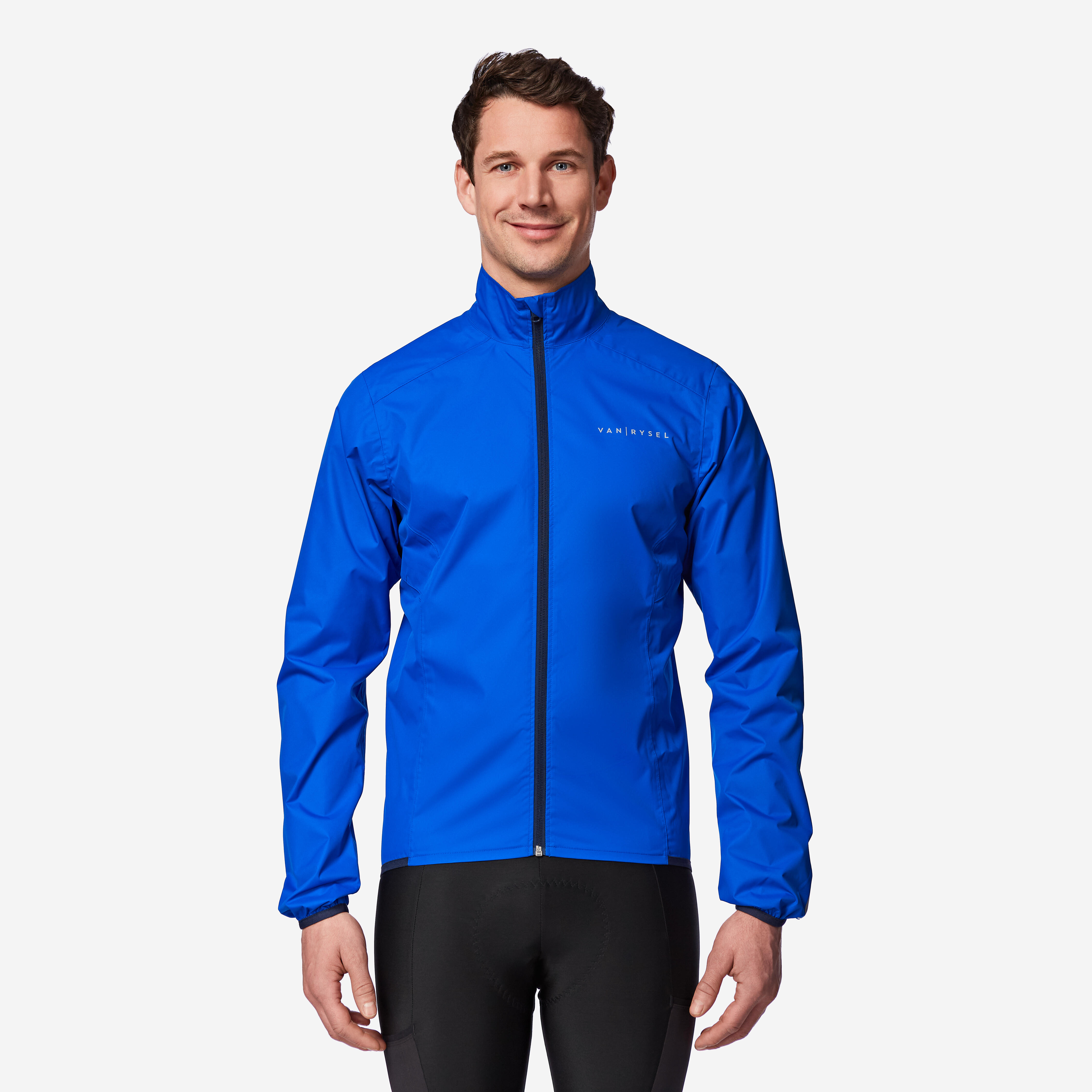 Herren Regenjacke langarm Rennrad - RC100 blau