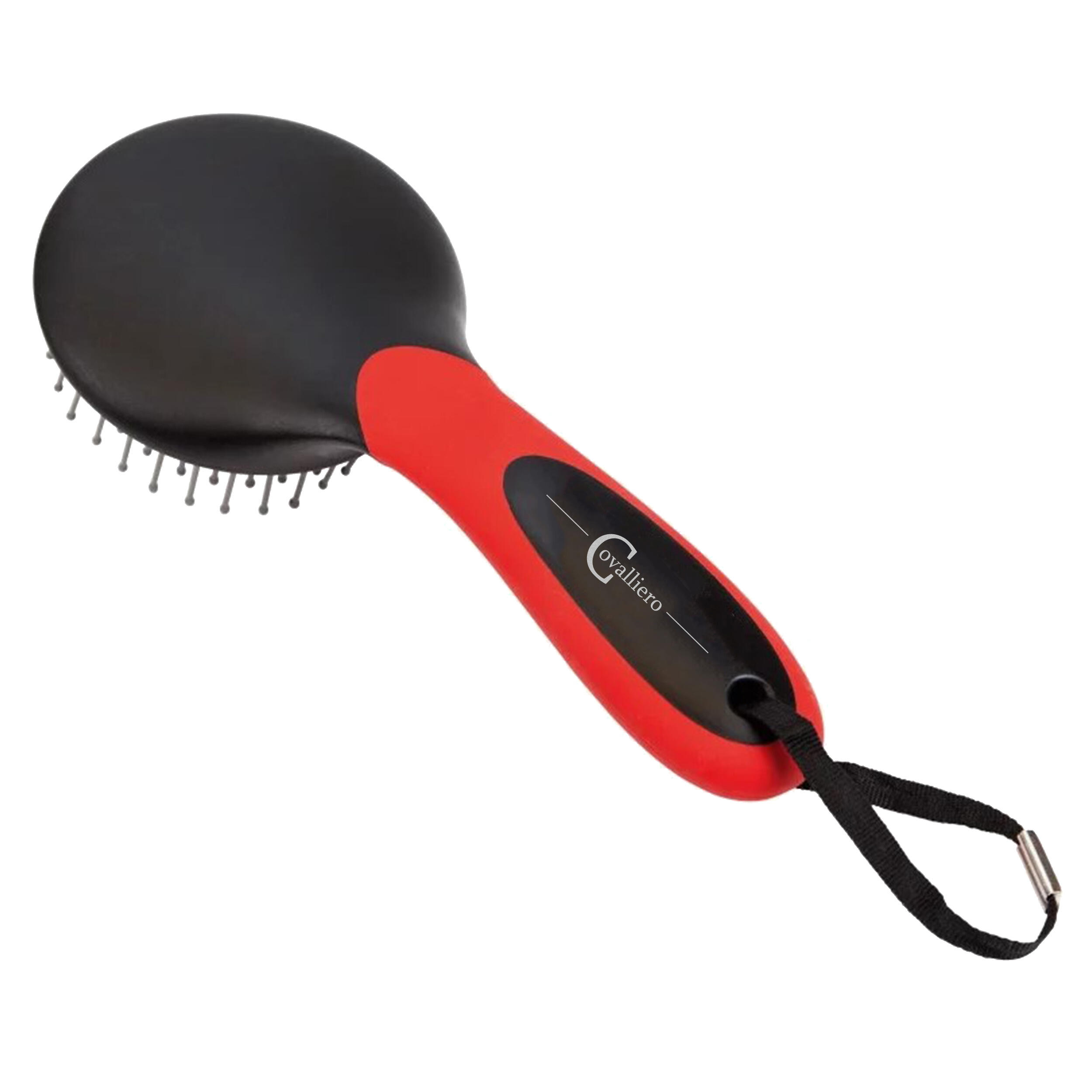 Mähnen- und Schweifbürste Reitsport Covalliero schwarz/rot