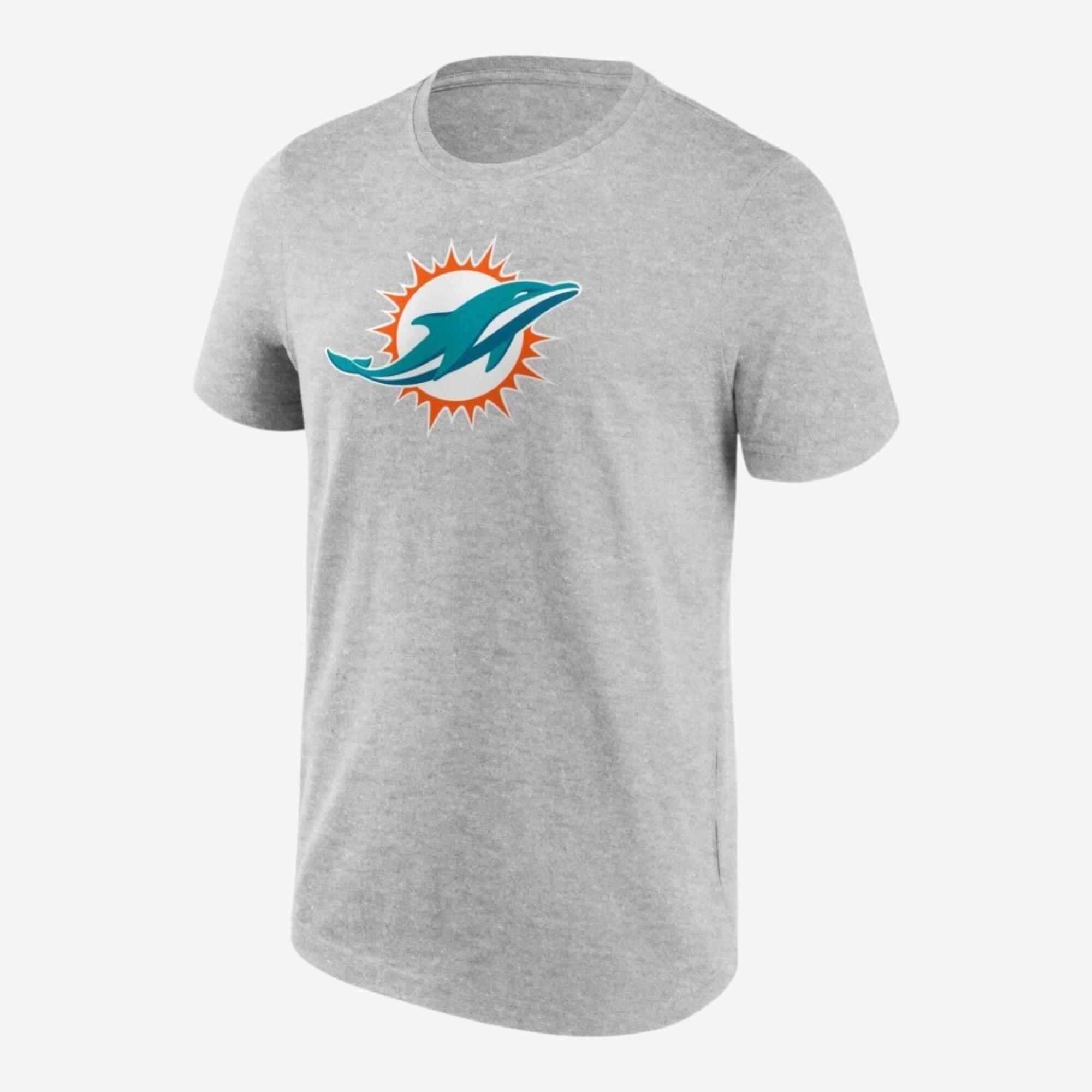 Damen/Herren T-Shirt American Football - Fanatics NFL Miami Dolphins grau