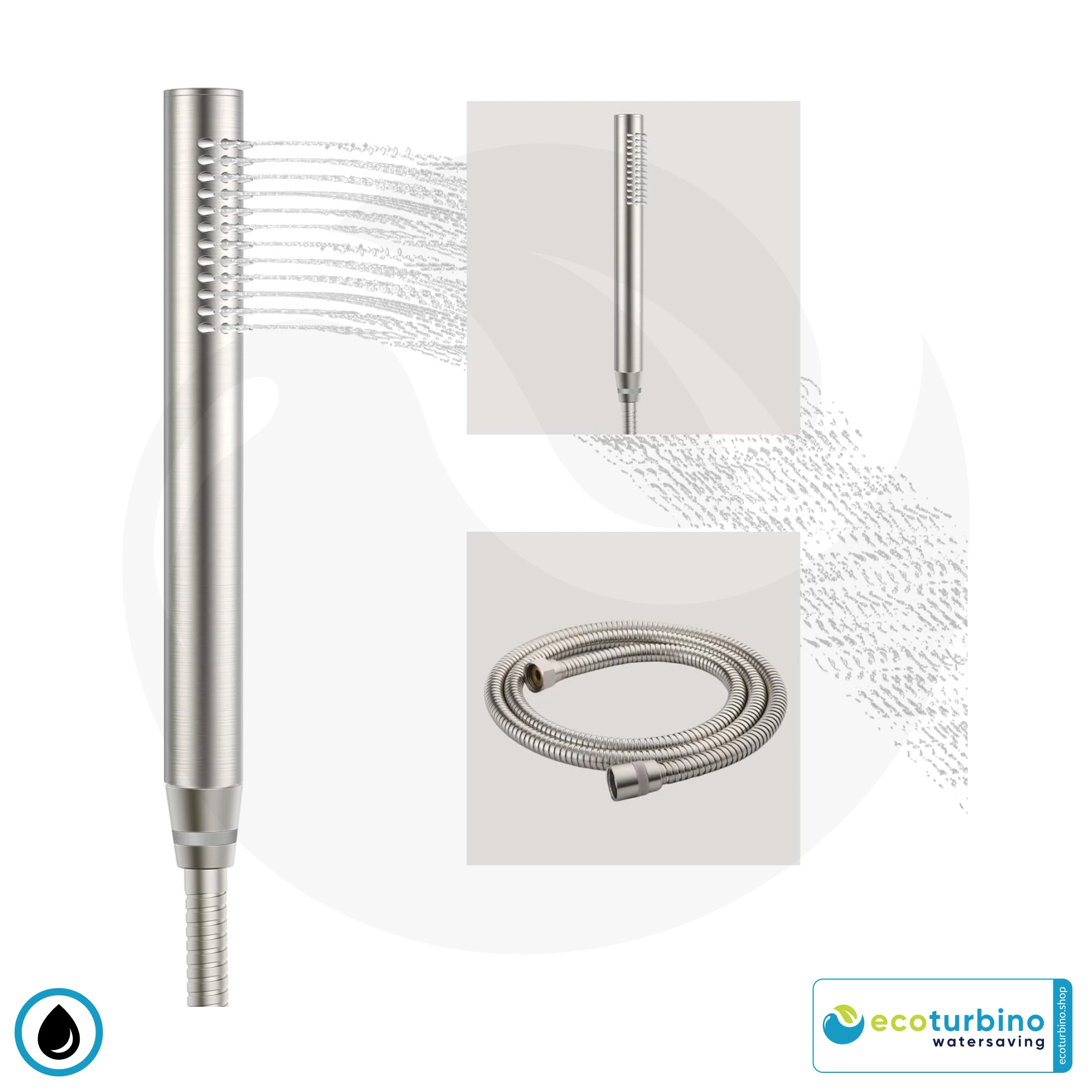 ACEFY Duschkopf mit Anti-Kalk Düsen | Wassersparend | Funktion 100% getestet mit ecoturbino & bestanden