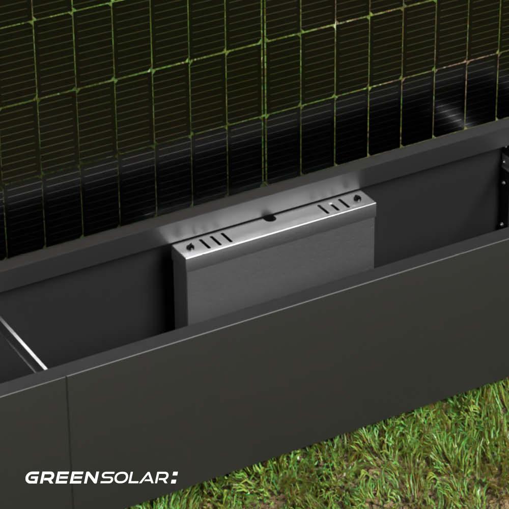 Technikbox für Solarpflanzkasten - Edelstahl