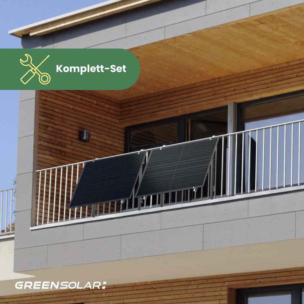 Balkonkraftwerk Balkon M - Komplett-Set (900W) inkl. Wifi Plug