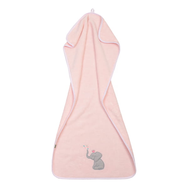 Smithy Pastellflausch Elefant - Kinderhandtuch 50 x 100 cm - Farbe: rosa (2003120)