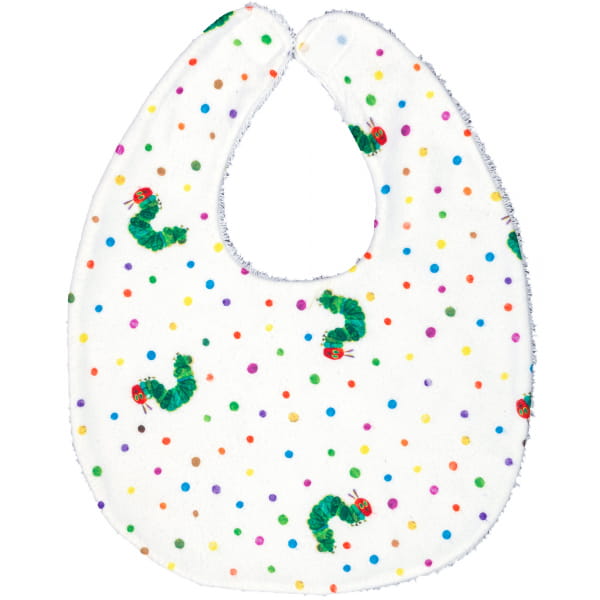 Smithy Die kleine Raupe Nimmersatt - Lätzchen 18 x 24 cm - Farbe: weiß (1305012)