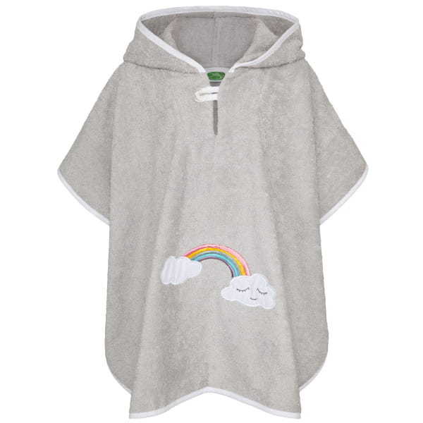 Smithy Wolkenweich Regenbogen - Badeponcho 55 x 70 cm - Farbe: grau (1701027)
