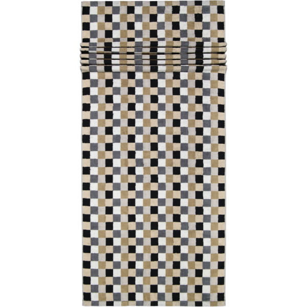 Cawö - Life Style Karo 7047 - Farbe: 37 - kiesel - Saunatuch 70x180 cm