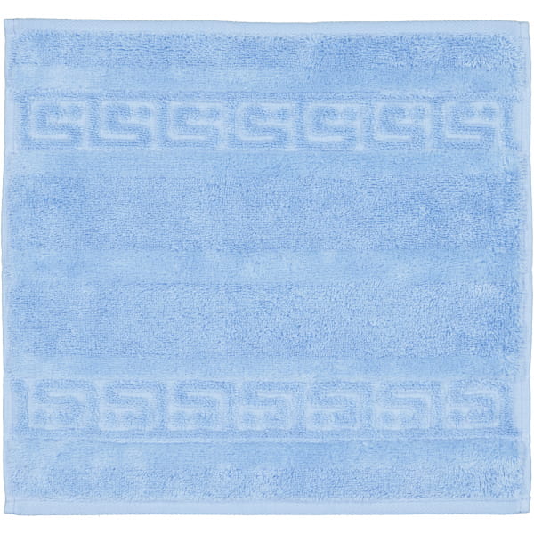 Cawö - Noblesse Uni 1001 - Farbe: 188 - mittelblau - Seiflappen 30x30 cm