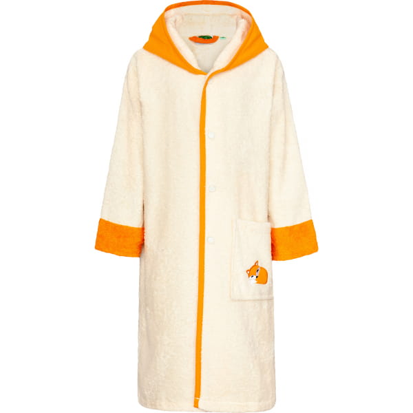Smithy Füchse los - Kinder-Bademantel - Farbe: natur (1602021) - 98/104