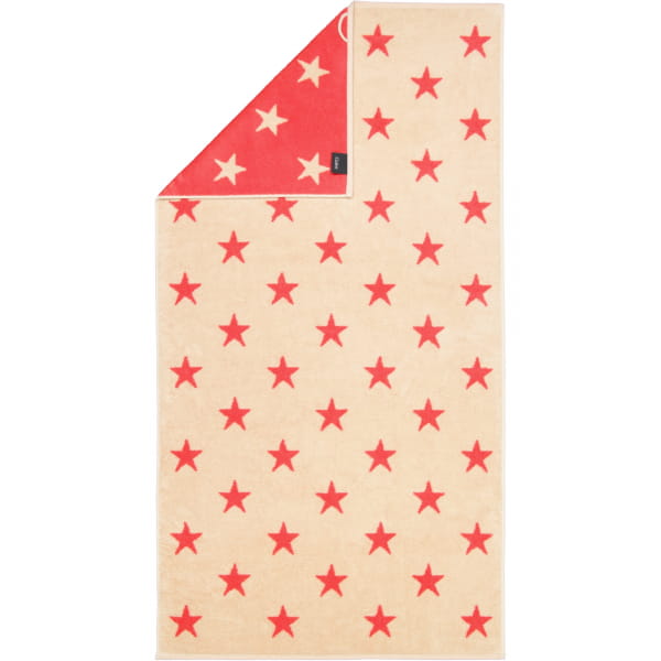 Cawö Handtücher NEW STARS Sterne groß 6260 - Farbe: beige/pink - 32 - Duschtuch 70x140 cm