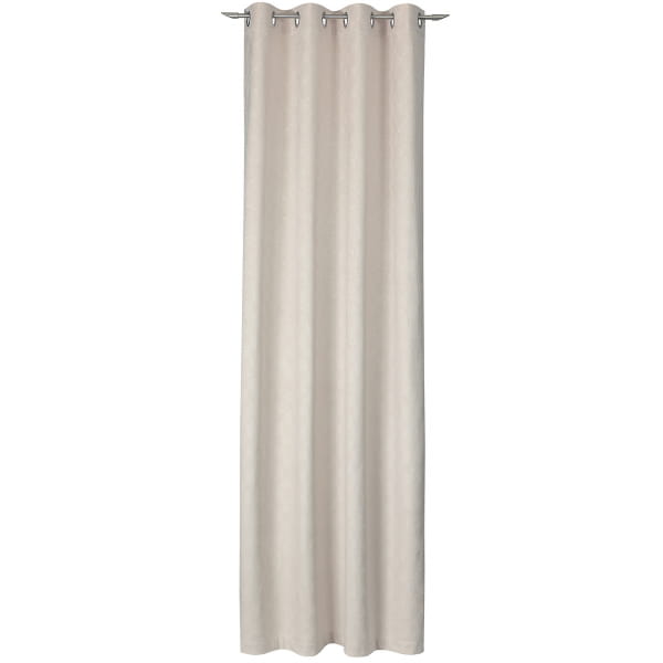 JOOP! Vorhang Gardine Emboss mit Ösen - Größe: 140x250 cm - Farbe: Natur - 030