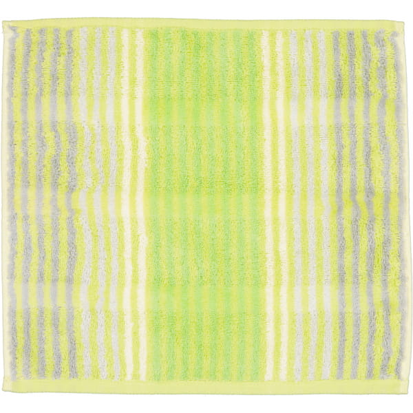 Cawö - Noblesse Cashmere Streifen 1056 - Farbe: kiwi - 45 - Seiflappen 30x30 cm