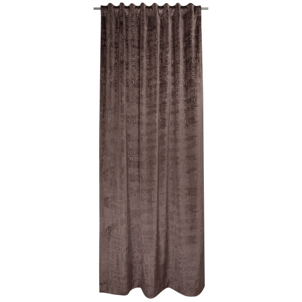 JOOP! Vorhang Gardine Match - verdecktes Schlaufenband - Größe: 140x250 cm - Farbe: Umbra - 020