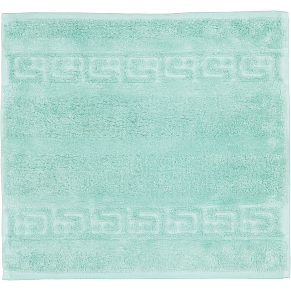 Cawö - Noblesse Uni 1001 - Farbe: 474 - agavegrün - Seiflappen 30x30 cm