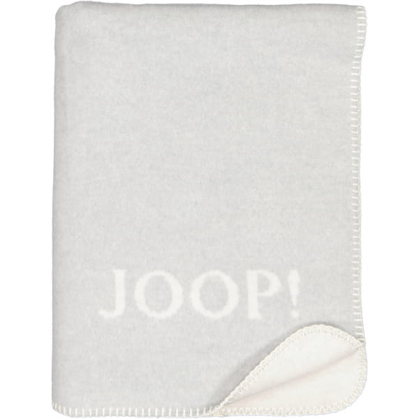 JOOP! Wohndecke Melange-Doubleface - Größe: 150x200 cm - Farbe: Stein-Silber
