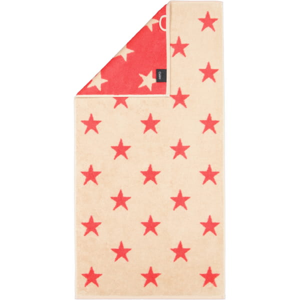 Cawö Handtücher NEW STARS Sterne groß 6260 - Farbe: beige/pink - 32 - Handtuch 50x100 cm