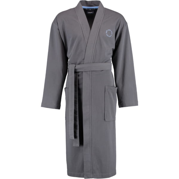 JOOP Herren Bademantel Kimono Pique 1655 - Farbe: anthrazit - 71