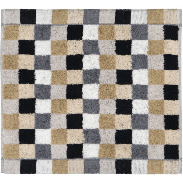 Cawö - Life Style Karo 7047 - Farbe: 37 - kiesel - Seiflappen 30x30 cm