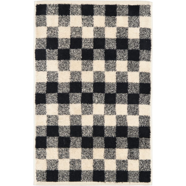 Cawö Handtücher Natural Karo 6217 - Farbe: natur-schwarz - 39 - Gästetuch 30x50 cm