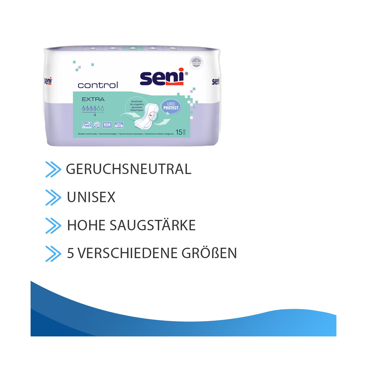 Seni Control Inkontinenzeinlage für Männer und Frauen