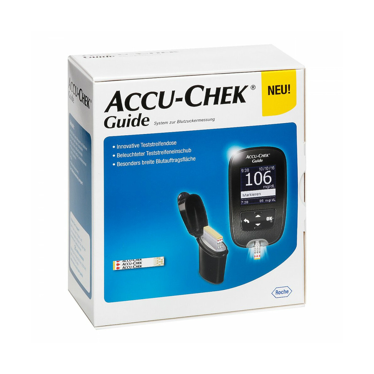 Accu Chek Guide Blutzuckermessgerät Set mmol/l