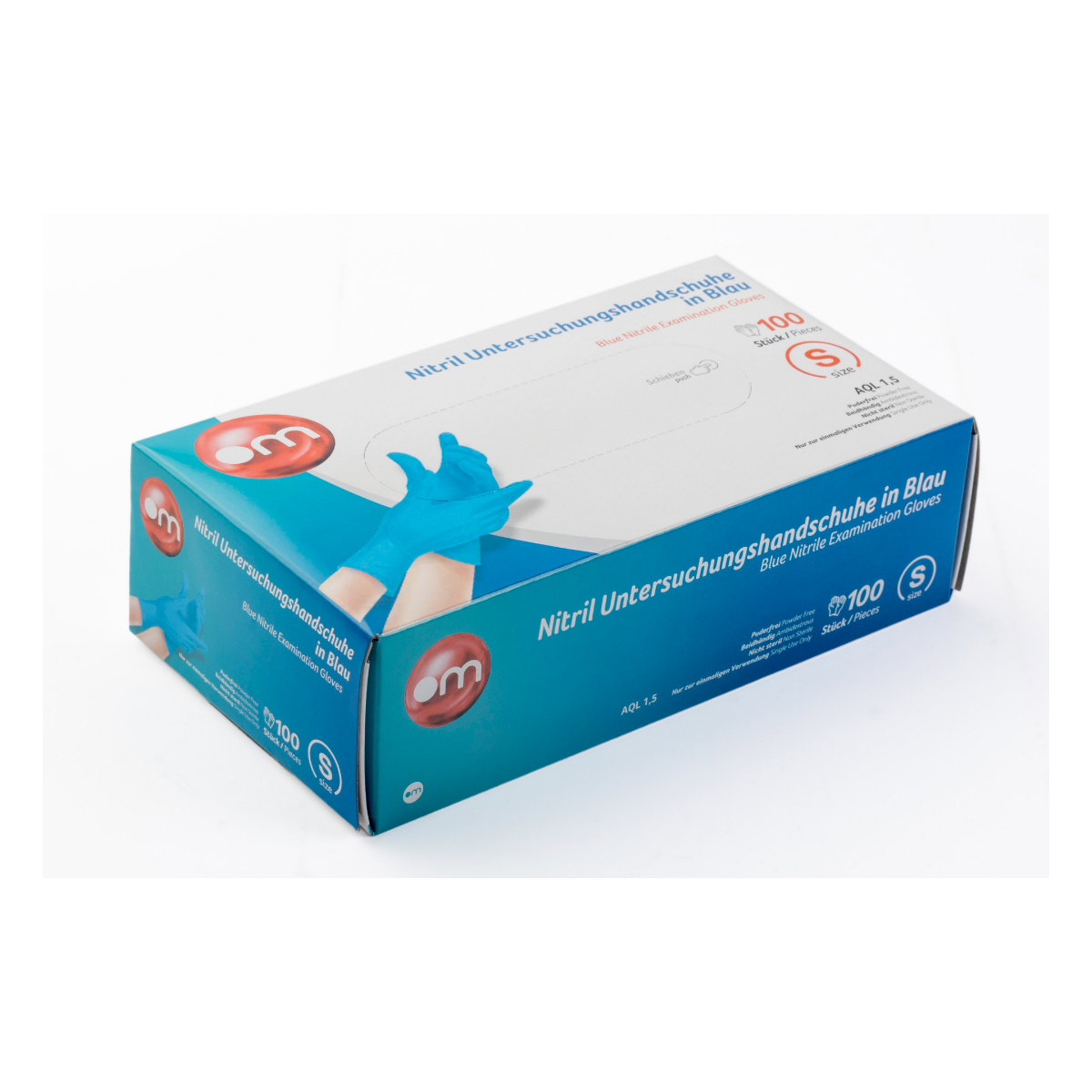 Nitril Handschuhe Blau 100 Stück AQL 1.5