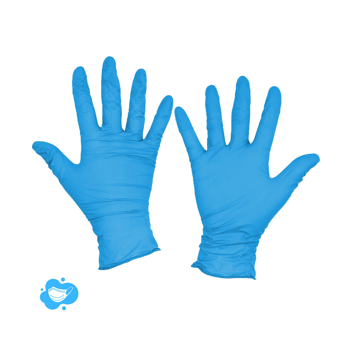 Nitril Handschuhe Blau Unigloves Pearl, 100 Stück puderfrei M