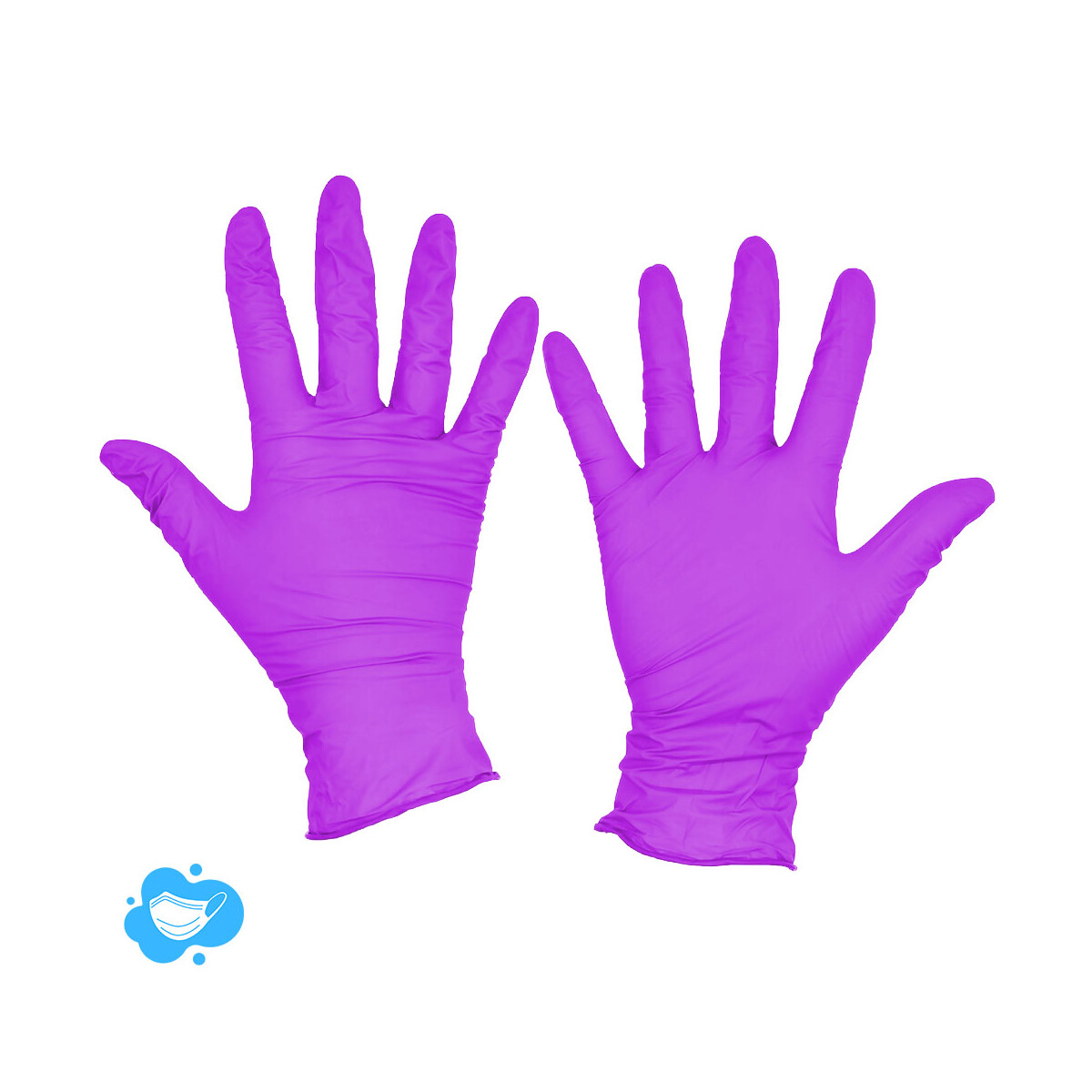 Nitril Handschuhe Lila Unigloves Pearl, 100 Stück puderfrei M