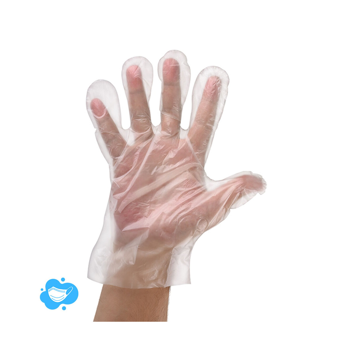 PE Einweghandschuhe transparent von NITRAS - 100 Stück je Box