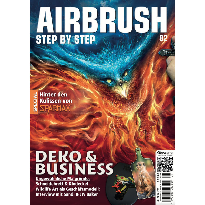 Airbrush Step By Step 82 - Gerald Mendez, Tanya Bentham, René Becht, Benjamin Zikoll, Kartoniert (TB)