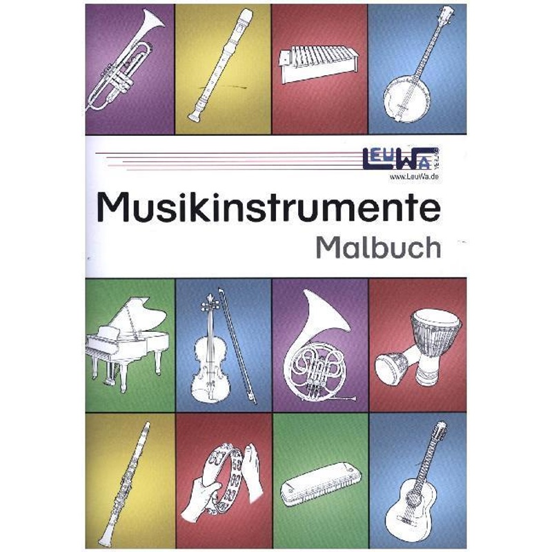 Musikinstrumente Malbuch - Martin Leuchtner, Bruno Waizmann, Taschenbuch