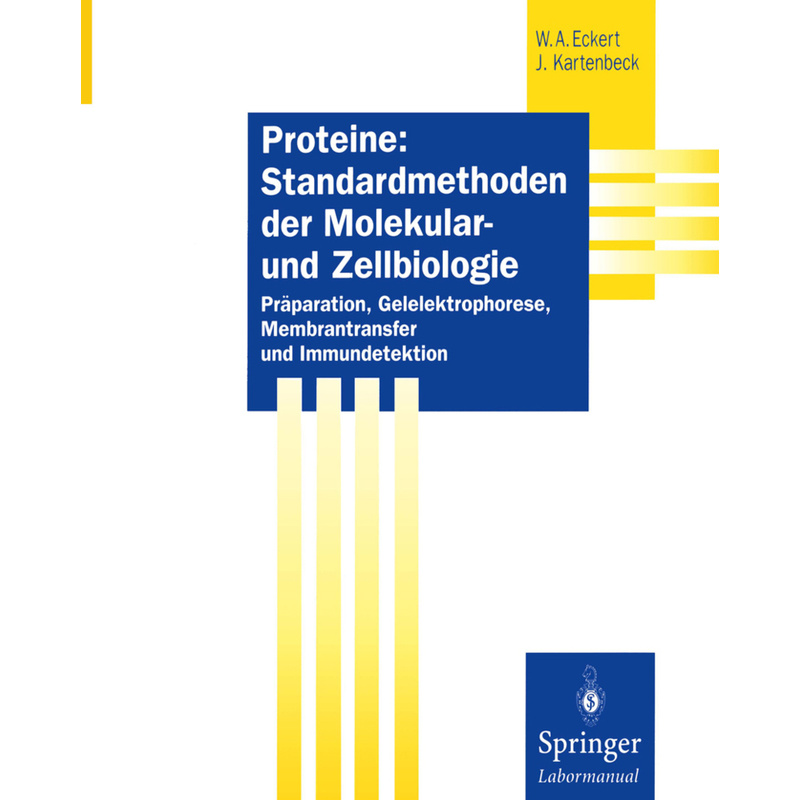 Springer Labormanual / Proteine: Standardmethoden Der Molekular- Und Zellbiologie - Werner A. Eckert, Jürgen Kartenbeck, Kartoniert (TB)
