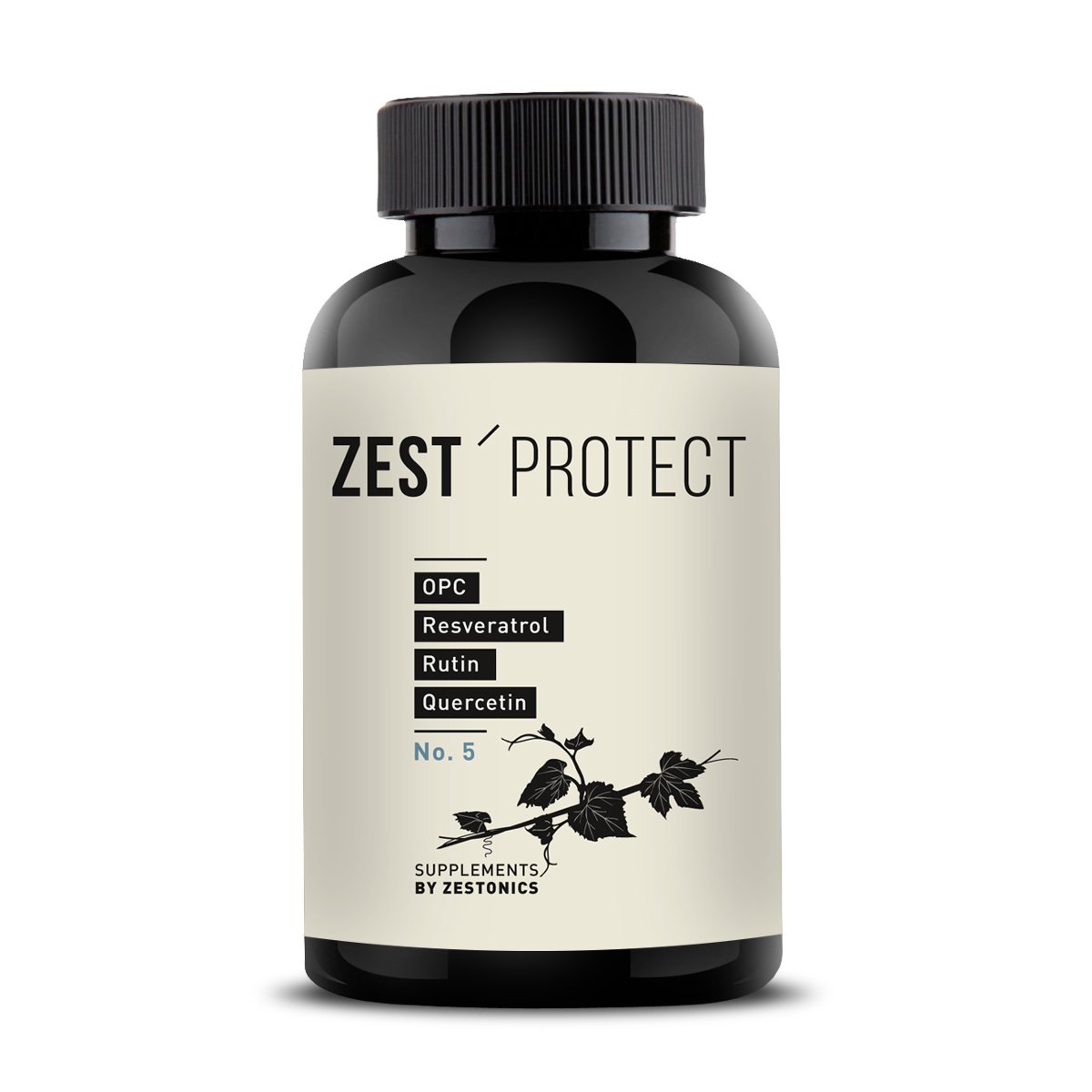 ZEST'PROTECT – OPC Traubenkernextrakt + Rutin + Resveratrol + Rotwein-Polyphenole – 120 Kapseln