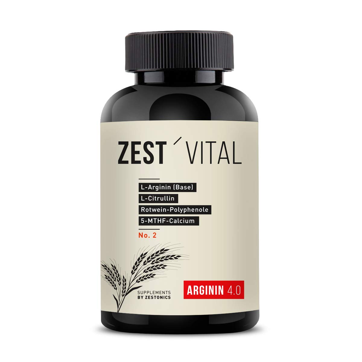 Arginin 4.0: Arginin Base + Citrullin 240 Kapseln: zest'vital von zestonics