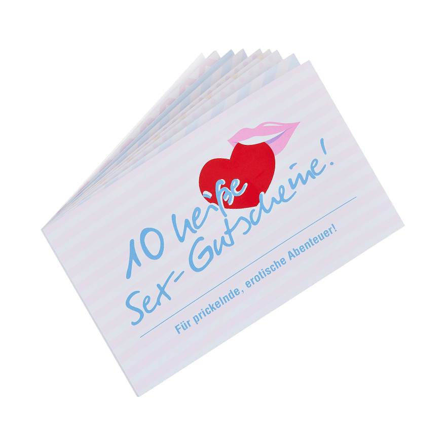 Sex-Gutscheine für mehr Abwechslung, 10 Stk.