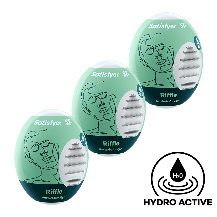 Satisfyer Masturbator Egg - Riffle, 3 Teile