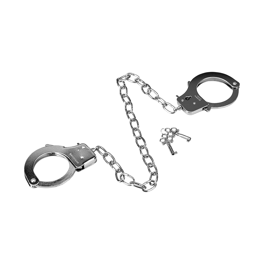 Metall-Handschellen, verchromt