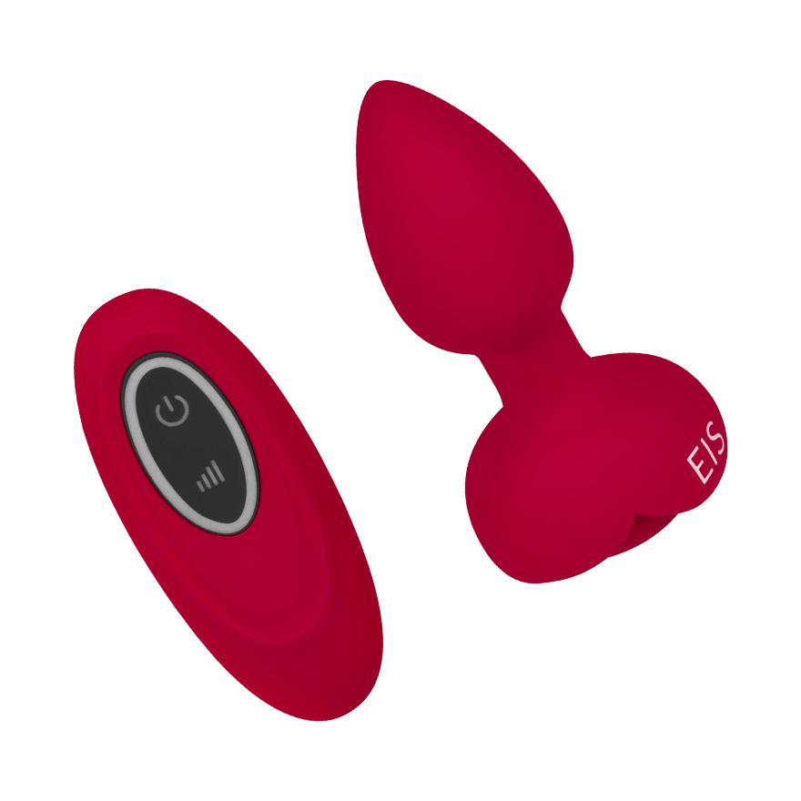 Rosen-Analplug mit LED-Licht, 9,5 cm