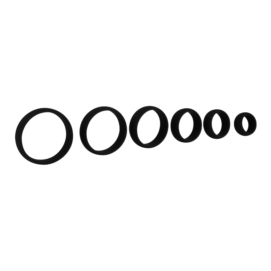 Penisring-Set aus Silikon, 6-tlg.